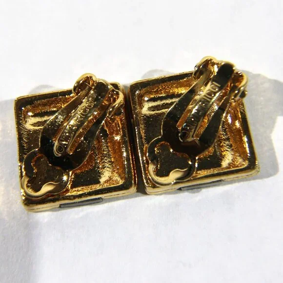 Vintage Nini Ricci Clip-on Earrings - Picture 4 of 6
